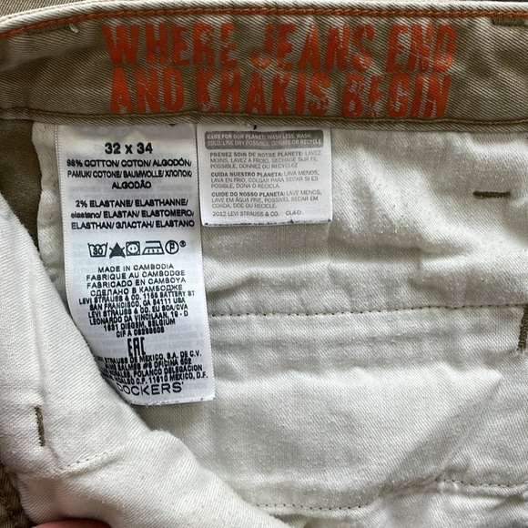 ⭐️HP⭐️ Sz32wx34L Dockers Alpha collection slim fit khakis VGUC - Picture 8 of 10